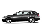 AUT 46 IZ0191 01
2013 Mazda6 Active Wagon Black Profile View On White Seamless