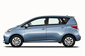 AUT 46 IZ0199 01
2013 Toyota Verso-S Terra 5 Door Hatchback Blue Profile View On White Seamless