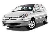AUT 46 IZ0219 01
2013 Peugeot 807 SV Executive Minivan Silver 3/4 Front View On White Seamless