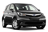 AUT 46 IZ0236 01
2013 Subaru Trezia Comfort 5 Door Hatchback Gray 3/4 Front View On White Seamless