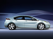 AUT 46 RK0003 01
2013 Chevrolet Volt Light Green Profile View Studio