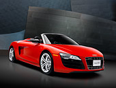 AUT 46 RK0006 01
2011 Audi R8 Spyder Red 3/4 Front View Studio