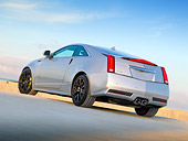 AUT 46 RK0090 01
2011 Cadillac CTS V Silver 3/4 Rear View On Concrete