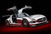 AUT 46 RK0141 01
2011 Mercedes-Benz SLS AMG GT3 Chrome 3/4 Front View On Grass
