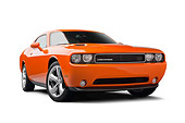 AUT 48 BK0020 01
2012 Dodge Challenger Orange 3/4 Front View On White Seamless