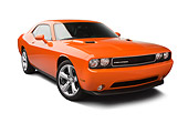 AUT 48 BK0024 01
2012 Dodge Challenger Orange 3/4 Front View On White Seamless