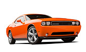 AUT 48 BK0029 01
2012 Dodge Challenger R/T Orange 3/4 Front View On White Seamless