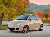 AUT 48 BK0058 01
2013 FIAT 500 Sport Mocha Latte 3/4 Front View On Pavement By Autumn Trees