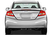 AUT 48 IZ0024 01
2012 Honda Civic Coupe EX Silver Rear View On White Seamless