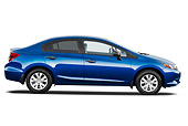AUT 48 IZ0026 01
2012 Honda Civic Sedan DX Blue Profile View On White Seamless