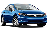 AUT 48 IZ0028 01
2012 Honda Civic Sedan DX Blue 3/4 Front View On White Seamless