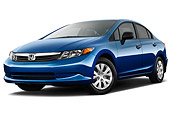 AUT 48 IZ0029 01
2012 Honda Civic Sedan DX Blue 3/4 Front View On White Seamless