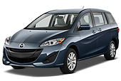 AUT 48 IZ0043 01
2012 Mazda Mazda5 Sport Teal 3/4 Front View On White Seamless