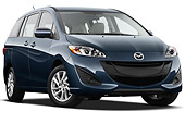 AUT 48 IZ0044 01
2012 Mazda Mazda5 Sport Teal 3/4 Front View On White Seamless