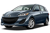 AUT 48 IZ0045 01
2012 Mazda Mazda5 Sport Teal 3/4 Front View On White Seamless