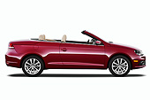 AUT 48 IZ0052 01
2013 Volkswagen EOS Komfort Red Profile View On White Seamless