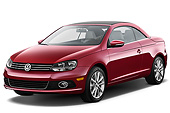 AUT 48 IZ0053 01
2013 Volkswagen EOS Komfort Red 3/4 Front View On White Seamless