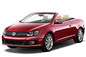 AUT 48 IZ0054 01
2013 Volkswagen EOS Komfort Red 3/4 Front View On White Seamless