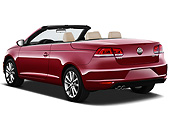 AUT 48 IZ0058 01
2013 Volkswagen EOS Komfort Red 3/4 Rear View On White Seamless