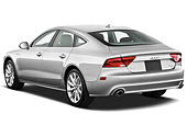 AUT 48 IZ0074 01
2013 Audi A7 Silver 3/4 Rear View On White Seamless