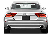 AUT 48 IZ0076 01
2013 Audi A7 Silver Rear View On White Seamless