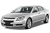 AUT 48 IZ0092 01
2012 Chevrolet Malibu 1LS Silver 3/4 Front View On White Seamless