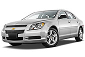 AUT 48 IZ0094 01
2012 Chevrolet Malibu 1LS Silver 3/4 Front View On White Seamless