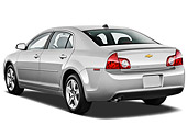 AUT 48 IZ0095 01
2012 Chevrolet Malibu 1LS Silver 3/4 Rear View On White Seamless