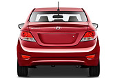 AUT 48 IZ0105 01
2012 Hyundai Accent GLS Sedan Red Rear View On White Seamless