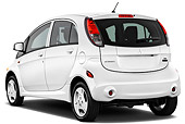 AUT 48 IZ0111 01
2012 Mitsubishi MiEV SE White 3/4 Rear View On White Seamless