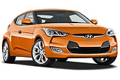 AUT 48 IZ0120 01
2012 Hyundai Veloster Orange 3/4 Front View On White Seamless