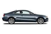 AUT 48 IZ0154 01
2012 Audi A5 S Line Coupe Blue Profile View On White Seamless