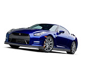 AUT 48 RK0070 01
2012 Nissan GT-R Deep Blue Pearl 3/4 Side View On White Seamless