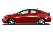 AUT 49 IZ0022 01
2013 Dodge Dart Rallye Red Profile View On White Seamless