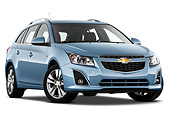 AUT 49 IZ0028 01
2013 Chevrolet Cruze SW LTZ Wagon Blue 3/4 Front View On White Seamless