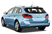 AUT 49 IZ0029 01
2013 Chevrolet Cruze SW LTZ Wagon Blue 3/4 Rear View On White Seamless