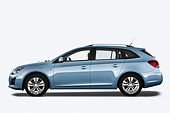 AUT 49 IZ0030 01
2013 Chevrolet Cruze SW LTZ Wagon Blue Profile View On White Seamless