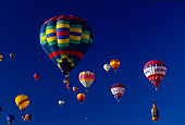 BAL 01 JF0003 08
Colorful Hot Air Balloons In Flight Blue Sky