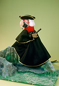 BRD 01 RC0008 01
Humorous Patriot Red Macaw Standing On Rock Holding Pistol Studio