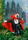 BRD 01 RC0011 01
Humorous Dracula Red Macaw Standing Before Castle Studio