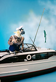 BRD 01 RC0013 01
Humorous Fisherman Cockatoo Standing On Yacht Studio