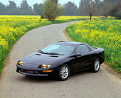 CAM 01 RK0015 07
1995 Chevrolet Camaro Z-28 Black 3/4 Front View By Fields Of Yellow Flowers