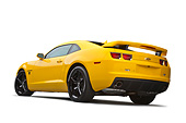 CAM 02 RK0109 01
2012 Chevrolet Camaro SS Yellow 3/4 Rear View On White Seamless