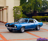 CAM 02 RK0050 01
1969 Chevrolet Camaro SS 396 Blue 3/4 Front View By Building