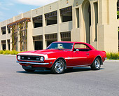 CAM 02 RK0053 01
1968 Chevrolet Camaro SS 396 Red 3/4 Front View By Building