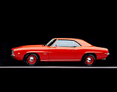 CAM 03 RK0010 05
1969 Chevrolet Camaro ZL-1 Hugger Orange Profile On Red Line Studio