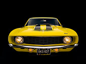 CAM 03 RK0122 01
1969 Chevrolet Yenko Camaro Daytona Yellow Head On View Studio