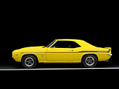 CAM 03 RK0124 02
1969 Chevrolet Yenko Camaro Daytona Yellow Profile View Studio