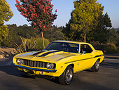 CAM 03 RK0127 01
1969 Chevrolet Yenko Camaro Daytona Yellow And Black Front 3/4 View On Pavement By Trees