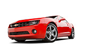 CAM 04 BK0011 01
2012 Chevrolet Camaro Red With White Stripe 3/4 Front View On White Seamless